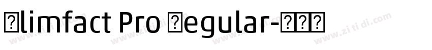 Slimfact Pro Regular字体转换